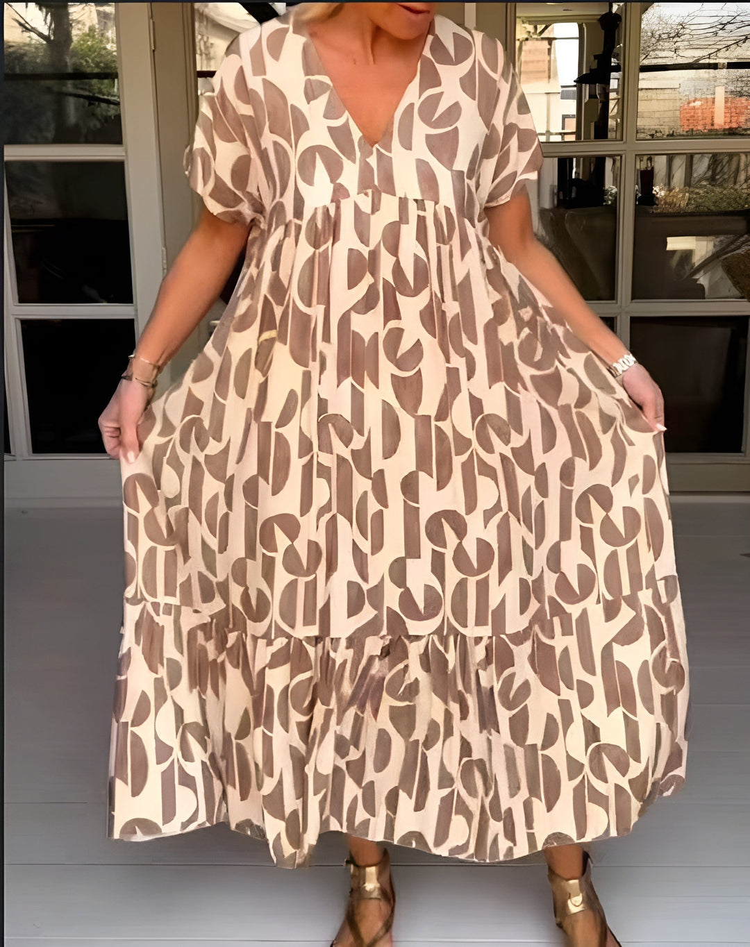 Colette | V-Neck Flowing Dress