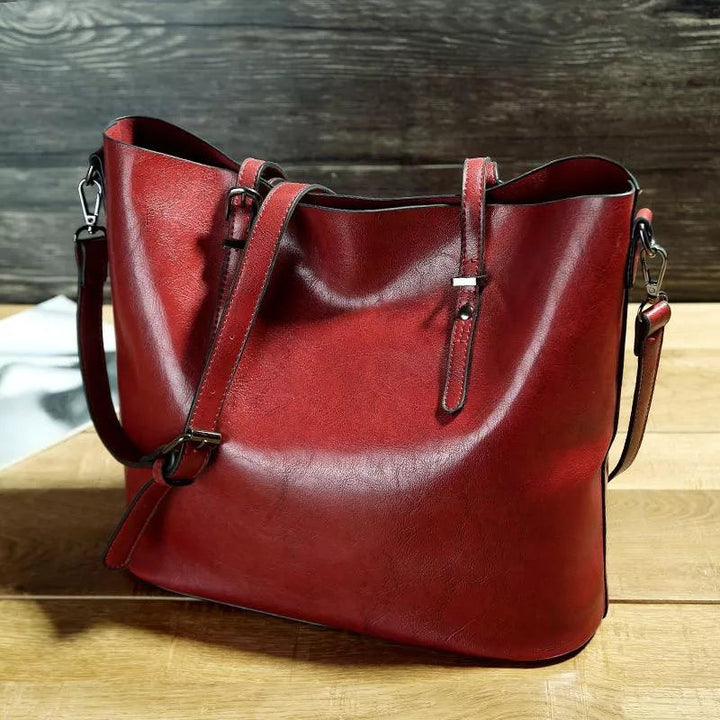 Vintage Charm | Leather Shoulder Bag
