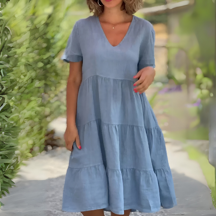 Luce | V-Neck Flowing Dress