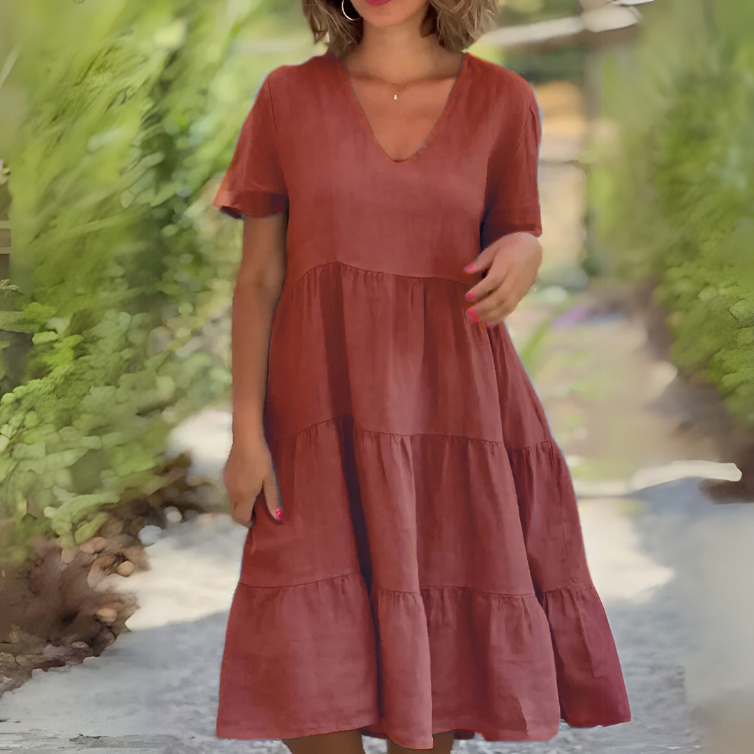 Luce | V-Neck Flowing Dress