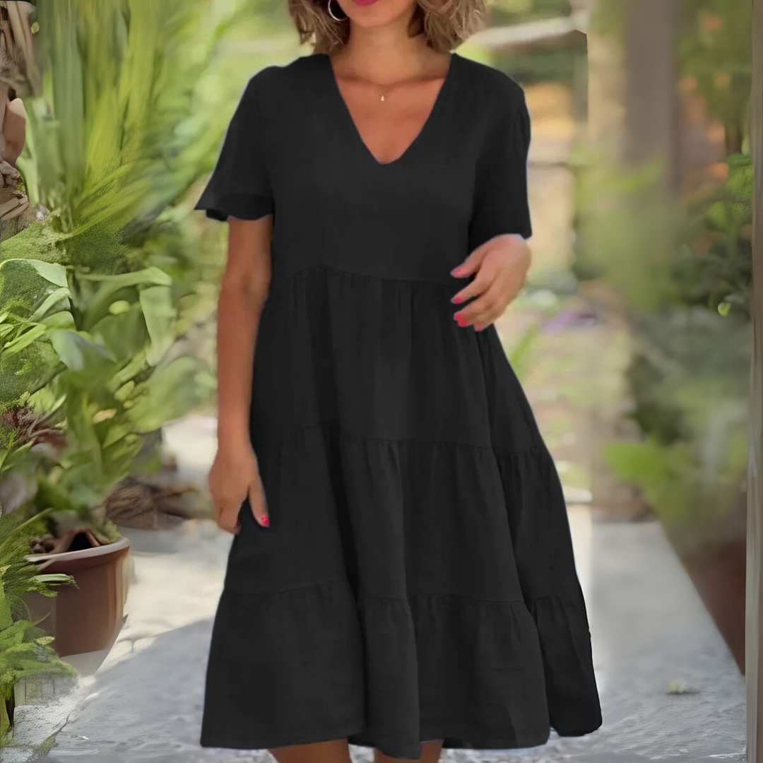 Luce | V-Neck Flowing Dress