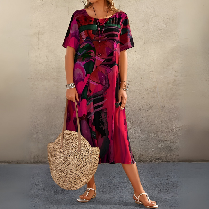 Joelle | Fluid and Chic Floral Dress