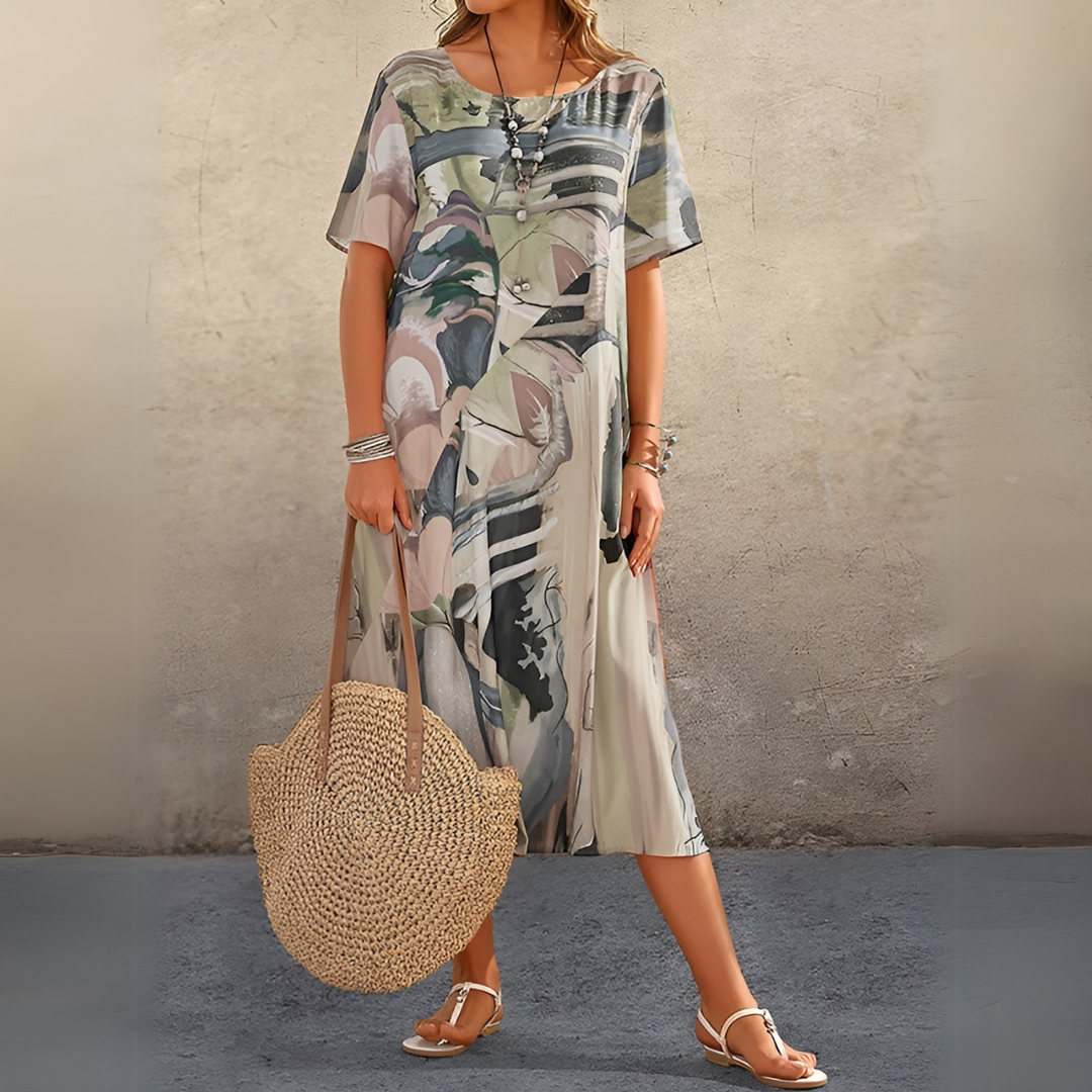 Joelle | Fluid and Chic Floral Dress