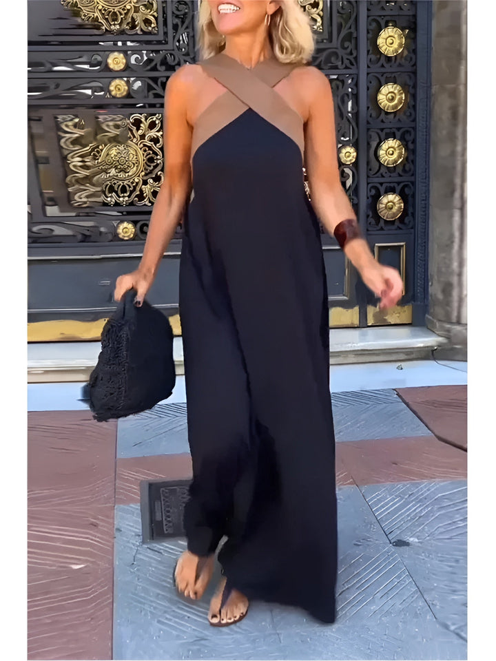 Delphine | Cross Cut Dress